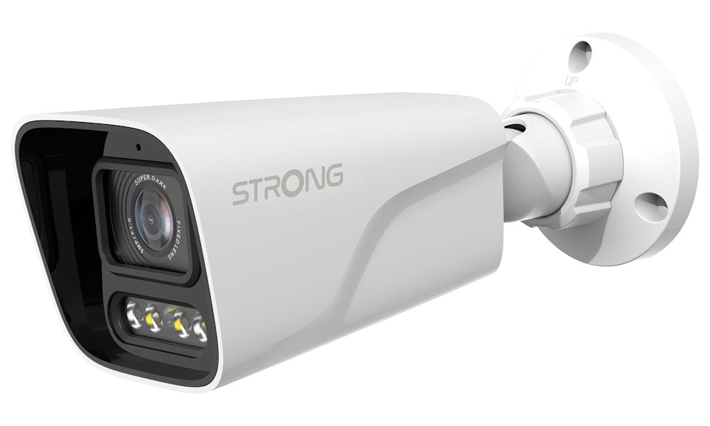 STRONG IP kamera BUL05SD0-P/ Bullet/ PoE/ LAN/ 5Mpix/ objektiv 4mm/ IP67/ duální vidění/ Super Dark/ ONVIF/ bílá