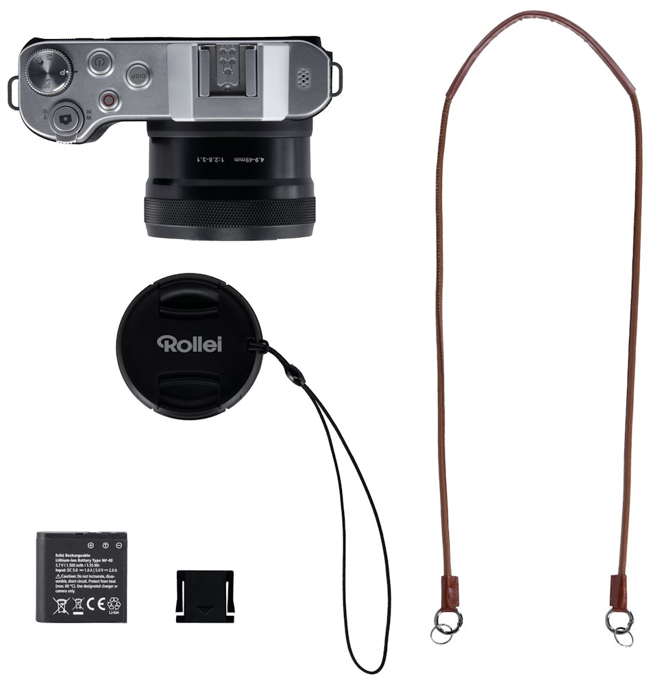 POŠKOZENÝ OBAL - Rollei Powerflex 10x Retro/ 8 MPix/ 10x zoom/ 2,88" LCD/ 1440p video/ Černý