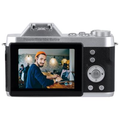 POŠKOZENÝ OBAL - Rollei Powerflex 10x Retro/ 8 MPix/ 10x zoom/ 2,88" LCD/ 1440p video/ Černý