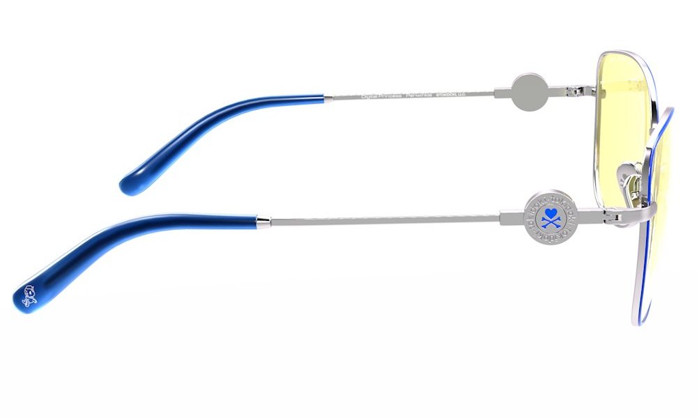 GUNNAR kancelářske/herní brýle  DIGITAL PRINCESS - TOKIDOKI PERIWINKLE jantarová skla BLF 65 GUNNAR focus