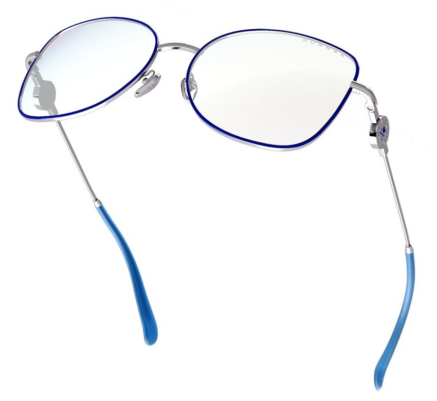 GUNNAR kancelářske/herní brýle  DIGITAL PRINCESS - TOKIDOKI PERIWINKLE čirá skla BLF 35 GUNNAR focus