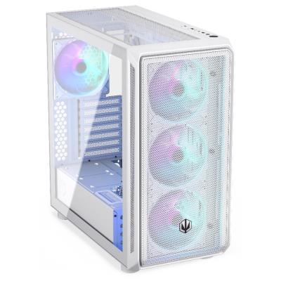 Endorfy skříň Arx 700 ARGB / ATX / 4x 140 ARGB fan (až 8 fans) / 2x USB / USB-C / mesh p. / tvrzené sklo / bílá