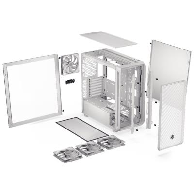 Endorfy skříň Arx 700 ARGB / ATX / 4x 140 ARGB fan (až 8 fans) / 2x USB / USB-C / mesh p. / tvrzené sklo / bílá