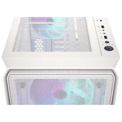 Endorfy skříň Arx 700 ARGB / ATX / 4x 140 ARGB fan (až 8 fans) / 2x USB / USB-C / mesh p. / tvrzené sklo / bílá