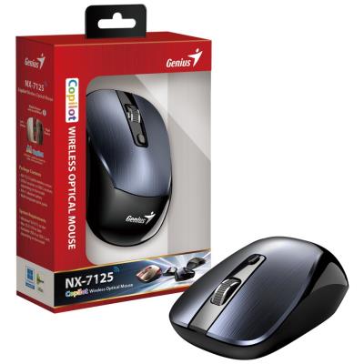 GENIUS NX-7125 Iron Grey/ 1200 dpi/ bezdrátová/ Copilot/ 4tlačítková/ kovově šedá