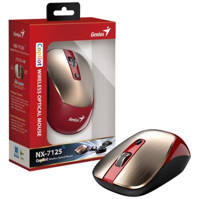 GENIUS NX-7125 GoldRed/ 1200 dpi/ bezdrátová/ Copilot/ 4tlačítková/ červenozlatá