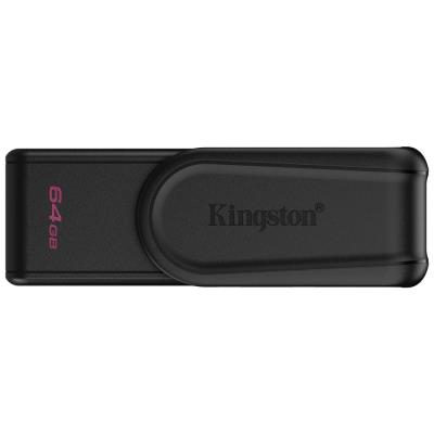 KINGSTON DataTraveler EXODIA S 64GB / USB 3.2 Gen1 / černá + černá