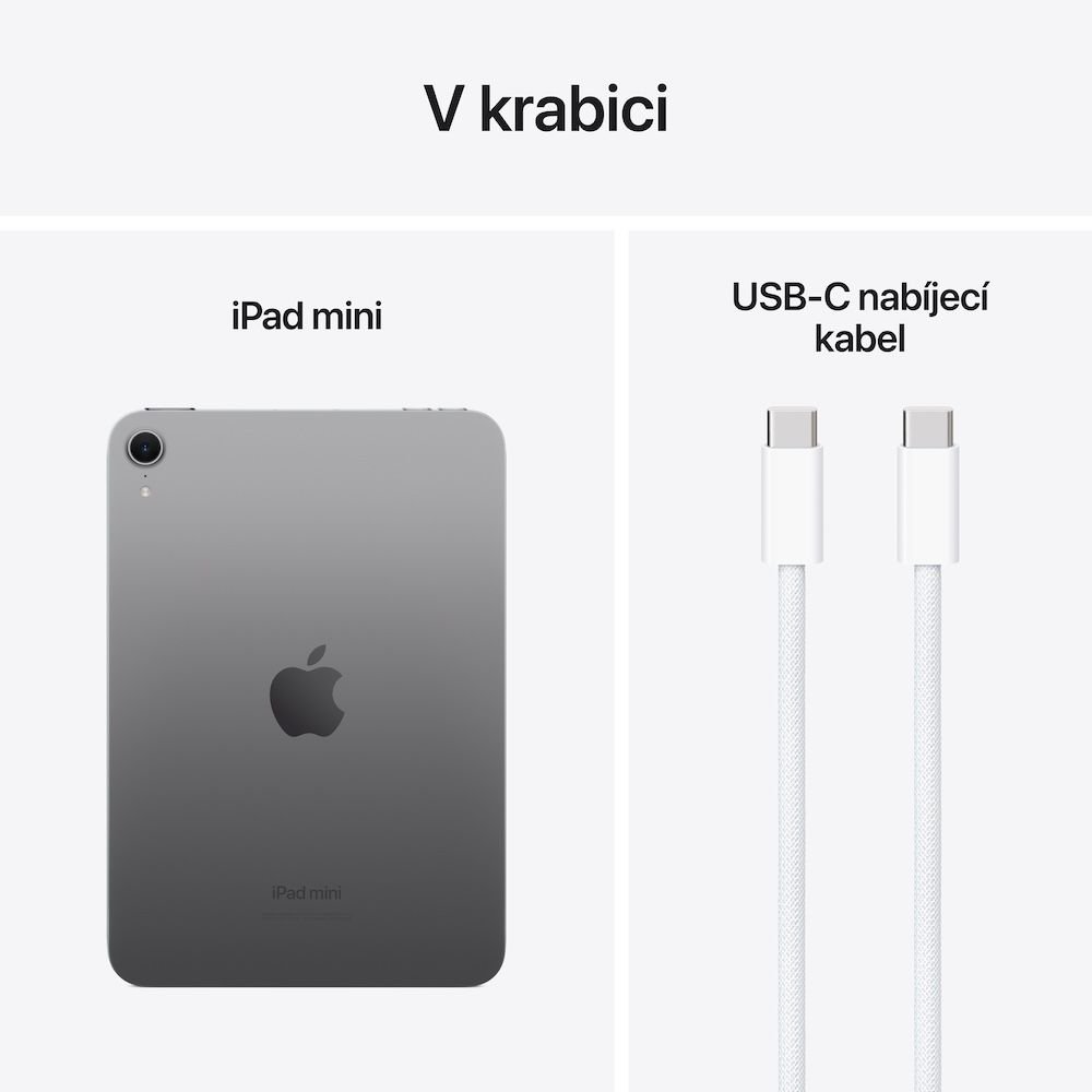 Apple iPad mini 8,3" (2024) / 128GB / A17 Pro / WiFi / Vesmírně šedý