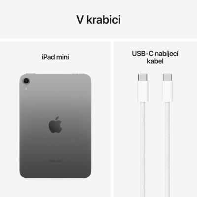 Apple iPad mini 8,3" (2024) / 128GB / A17 Pro / WiFi / Vesmírně šedý