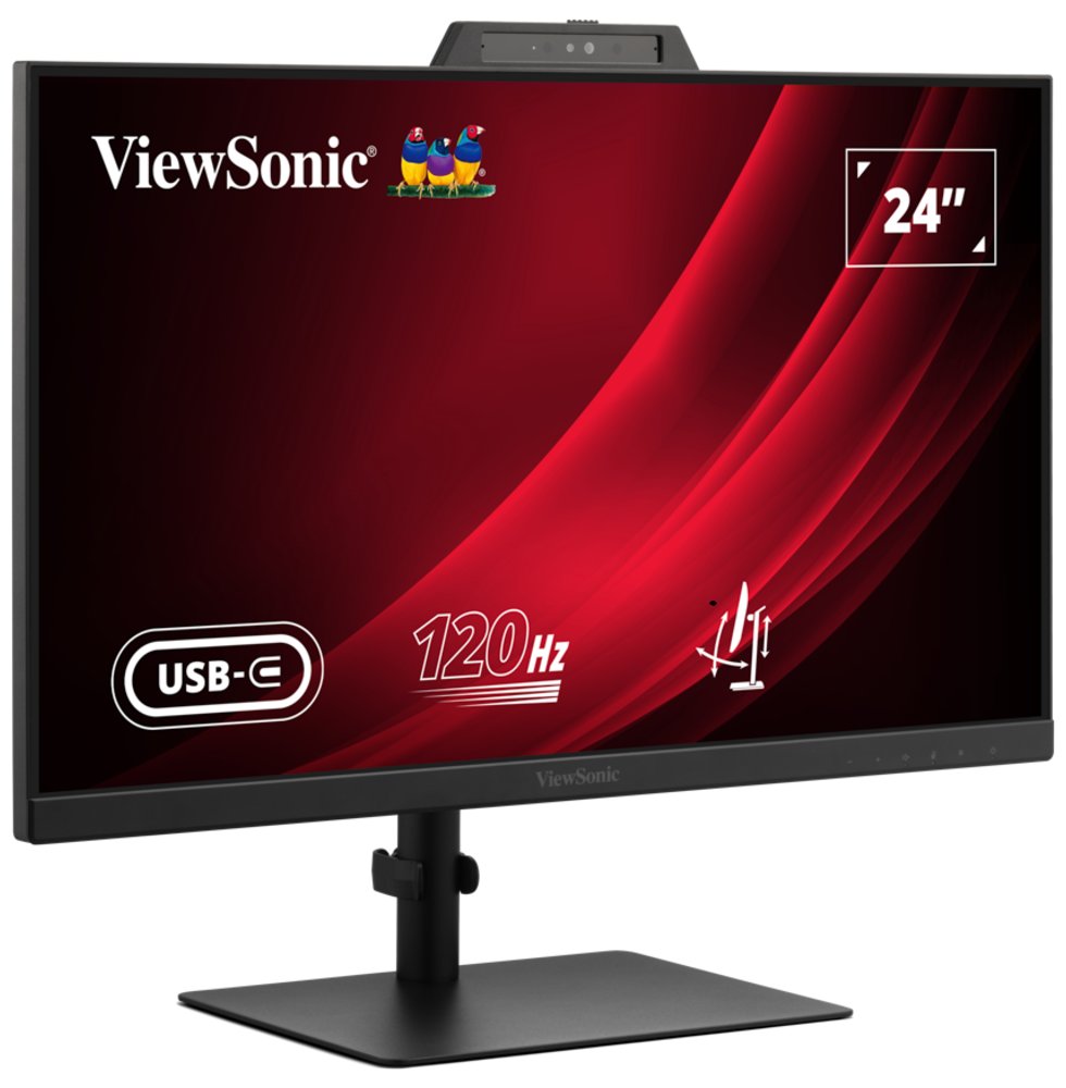 ViewSonic VG2441V '24" 16:9 1920 x 1080 FHD SuperClear® IPS , 120Hz, HDMI, DP, Webcam, mikrofon, USB, Speakers