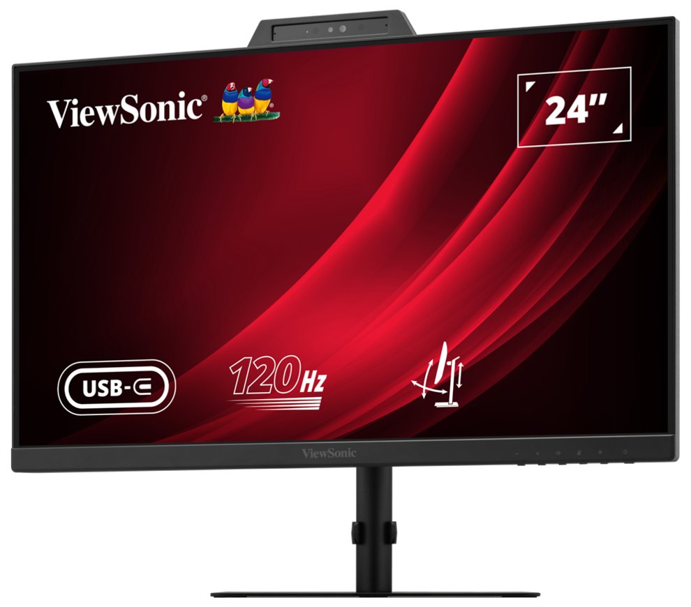 ViewSonic VG2441V '24" 16:9 1920 x 1080 FHD SuperClear® IPS , 120Hz, HDMI, DP, Webcam, mikrofon, USB, Speakers