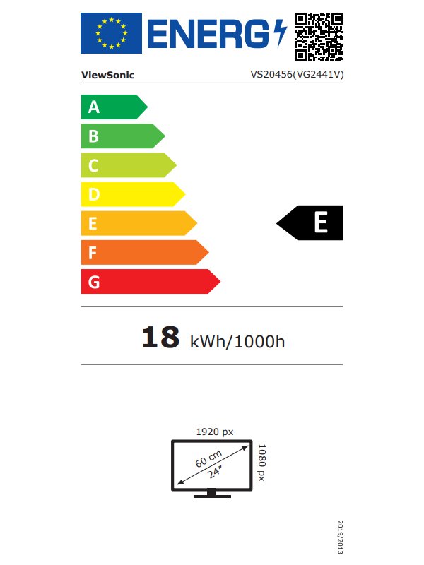 ViewSonic VG2441V '24" 16:9 1920 x 1080 FHD SuperClear® IPS , 120Hz, HDMI, DP, Webcam, mikrofon, USB, Speakers