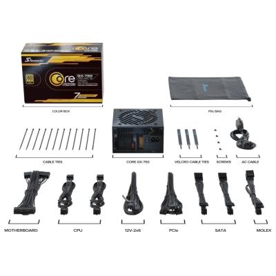 SEASONIC zdroj Core GX-750 ATX 3 / 750W / ATX3.1 / 120mm fan / modulární / 80PLUS Gold