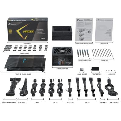 SEASONIC zdroj VERTEX GX-750 Gold / 750W / ATX3.1 / 135mm fan / 80PLUS Gold