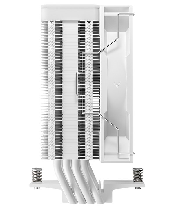 DEEPCOOL chladič AG400 ARGB V2 / 120mm fan ARGB / 4x heatpipes / PWM / pro Intel i AMD / bílý