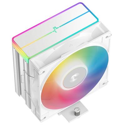 DEEPCOOL chladič AG400 ARGB V2 / 120mm fan ARGB / 4x heatpipes / PWM / pro Intel i AMD / bílý