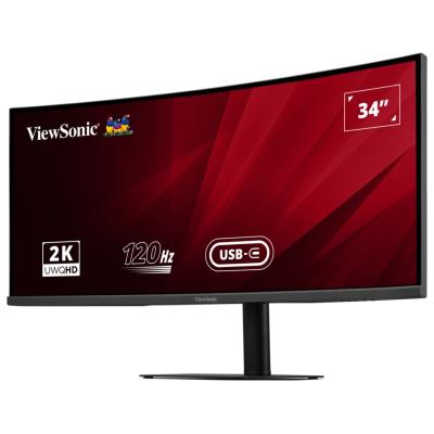 ViewSonic VA3420C '34" 21:9, 3440 x 1440, SuperClear® VA zakřivený monitor, 120Hz, 2 HDMI, DP, USB, USB-C 96W, speakers,