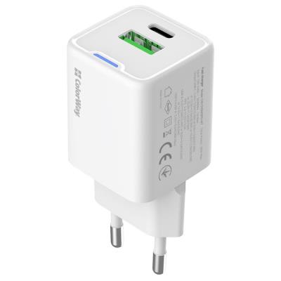 COLORWAY 1x USB-C/ síťová nabíječka/ GaN/ PD/ PPS/ QC/ 30W/ Bílá