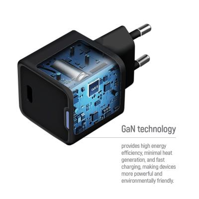 COLORWAY 1x USB-C/ síťová nabíječka/ GaN/ PD/ PPS/ 25W/ Černá