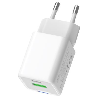 COLORWAY 1x USB-C/ síťová nabíječka/ GaN/ PD/ PPS/ QC/ 30W/ Včetně 100cm kabelu/ Bílá