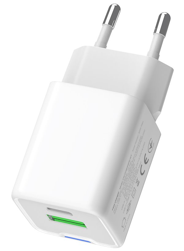 COLORWAY 1x USB-C/ síťová nabíječka/ GaN/ PD/ PPS/ QC/ 35W/ Bílá