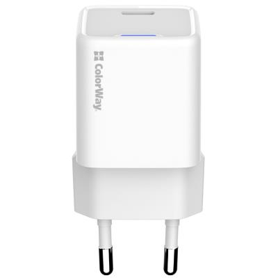 COLORWAY 1x USB-C/ síťová nabíječka/ GaN/ PD/ PPS/ 35W/ Bílá
