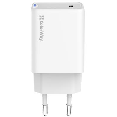 COLORWAY 1x USB-C/ síťová nabíječka/ GaN/ PD/ PPS/ 45W/ Bílá