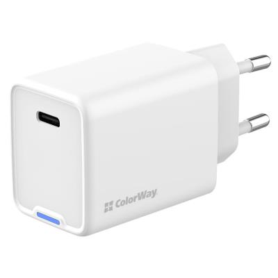 COLORWAY 1x USB-C/ síťová nabíječka/ GaN/ PD/ PPS/ 45W/ Bílá
