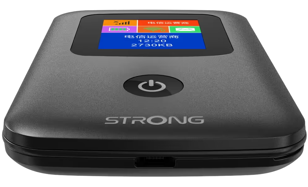 STRONG 4G MIFI 150CD/ Wi-Fi standard 802.11 b/g/n/ 150 Mbit/s/ 2,4GHz/ 1x SIM slot/ 1x microUSB/ 1x micro SD/ USB-C