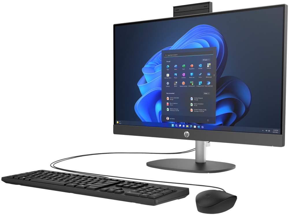 HP ProOne 240 G10/ AiO/ i3-N300/ 8GB/ 512GB SSD/ Intel® UHD/ 23,8"FHD,matný/ W11H/ kbd+myš/ šedý