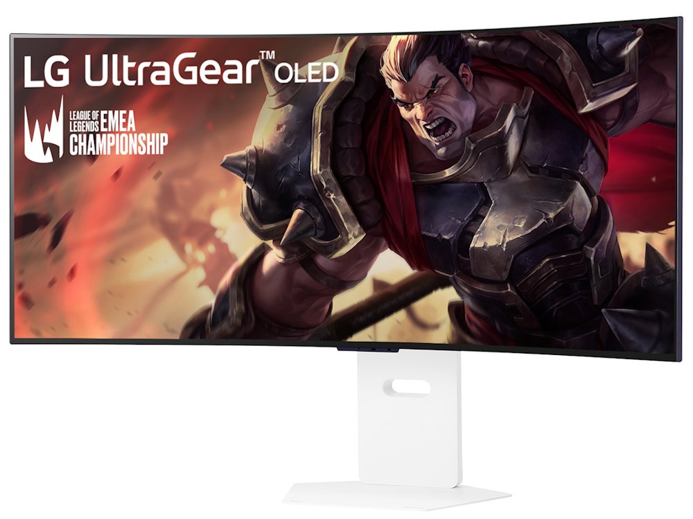 LG monitor zakřivený 39GX90SA-W 39 " OLED/3440x1440/21:9/275cd/m2/240 HZ/0,03ms/ DP/HDMI/USB-C/LAN/7Wx2/výškově stav.