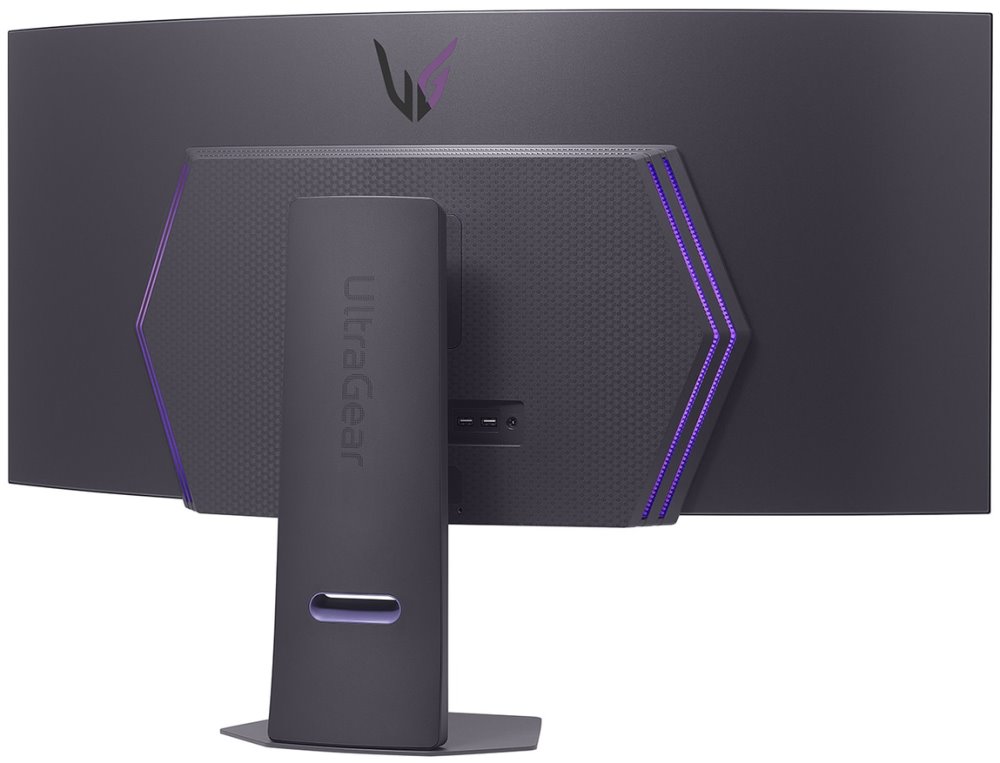 LG monitor zakřivený 45GX90SA-B 44,5 " OLED/3440x1440/21:9/275cd/m2/240 HZ/0,03ms/ DP/HDMI/USB-C/LAN/7Wx2/výškově stav.