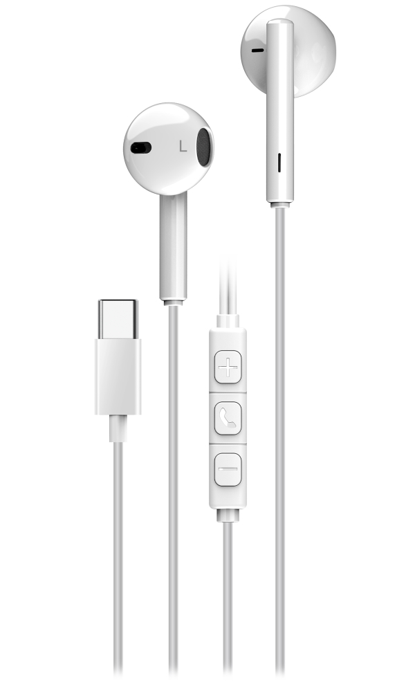 GENIUS headset HS-M366 White/ bílý/ USB-C/ 360° rotační klip