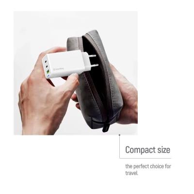 COLORWAY 2x USB-C, 1x USB-A/ síťová nabíječka/ GaN/ PD/ PPS/ 65W/ Bílá