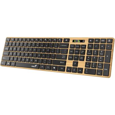 GENIUS Slimstar 7250BT/ bezdrátová 2,4GHz + BT5.0/ Copilot/ USB/ barva borovice + černá/ CZ+SK layout