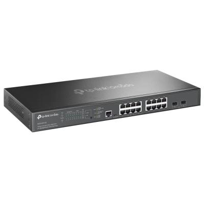 TP-Link SG3218XP-M2 Omada Switch 16x 2,5GLAN (8x Non-PoE + 8x PoE+), 2x 10G SFP+, PoE budget 240W, 1U 19"