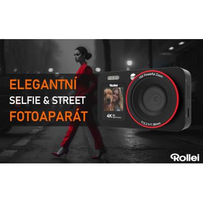Rollei Compactline 64 Dual Screen/ 64 MPix/ 18x digital zoom/ 2,8 a 1,4" LCD/ 4K video/ Černý