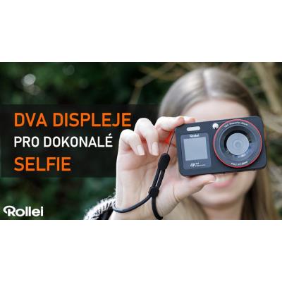 Rollei Compactline 64 Dual Screen/ 64 MPix/ 18x digital zoom/ 2,8 a 1,4" LCD/ 4K video/ Černý