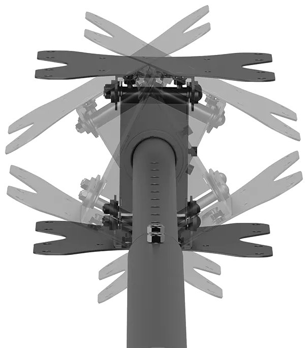 Neomounts CL35-340BL22  Back-to-Back Screen Ceiling Mount (Height: 106-156 cm)