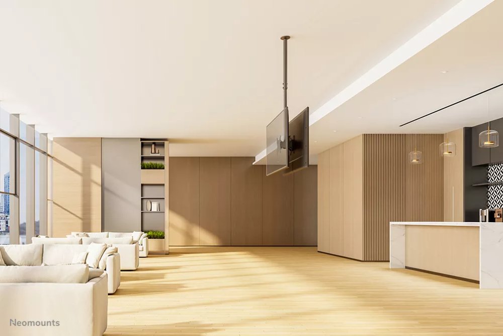 Neomounts CL35-340BL22  Back-to-Back Screen Ceiling Mount (Height: 106-156 cm)