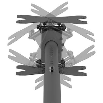 Neomounts CL35-340BL22  Back-to-Back Screen Ceiling Mount (Height: 106-156 cm)