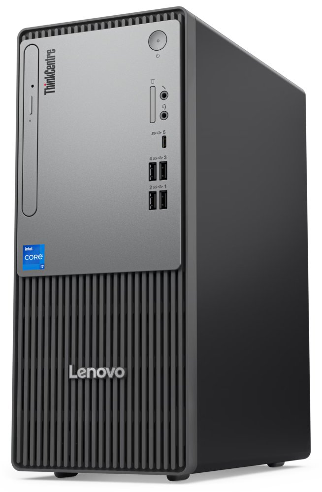 Lenovo Neo 50t Gen 5/ TWR/ i3-14100/ 8GB DDR5/ 512GB SSD/ Intel Graphics/ DVD-RW/ bez OS/ kbd+myš