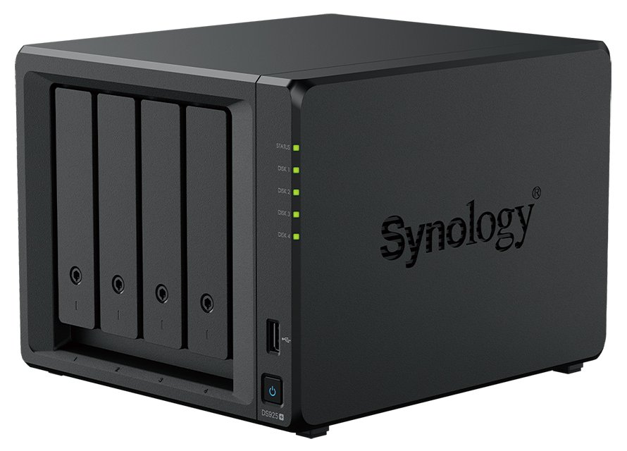 Synology DS925+   4x SATA, 4GB RAM, 2x USB 3.2, 2x 2,5 GbE