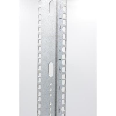 XtendLan Vertikální montážní lišta Telco 18U, pro servery šíře 480mm, stříbrná