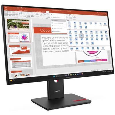 Lenovo T27-40/ 27" IPS/ 1920x1080/ 16:9/ 300cd/m2cmd/ 1500:1/ 4ms/ HDMI/ VGA/ DP/ USB/ PIVOT