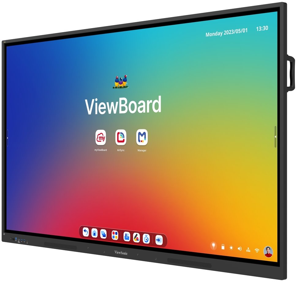 ViewSonic Multi Touch Display IFP7534 75" 40Multi touch,9H, 3840x2160, 450nits, 8G RAM/128GB,  HDMI, VGA ,DP,USB, RJ45