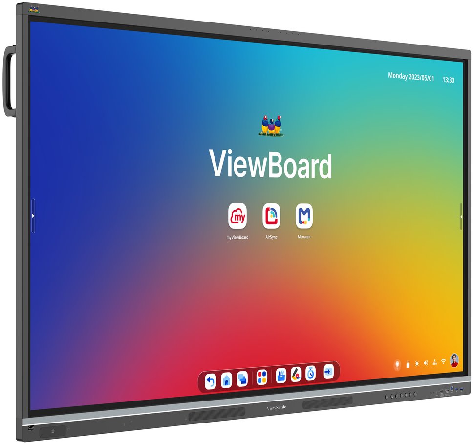 ViewSonic dotykový panel IFP6551 4K 65" Android 14 EDLA,50 Multi touch,400nits,16G RAM/128GB,OPS slot,HDMI, VGA, DP,USB