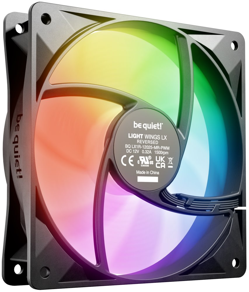 Be quiet! / ventilátor Light Wings LX 120mm PWM Reverse / 120mm ARGB / PWM /  černý