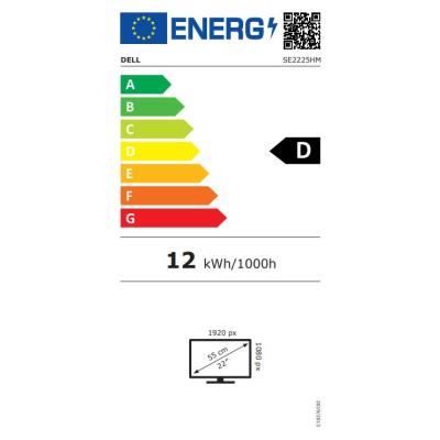 DELL 22 SE2225HM/ 22" LED/ 16:9/ 1920x1080/ Full HD/ 3000:1/ 5ms/ VA/ HDMI/ VGA/ černý/ 3Y Basic on-site