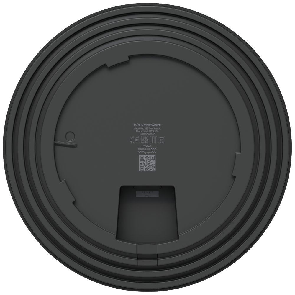 Ubiquiti UniFi U7 Pro XGS B - Wi-Fi 7 AP, 2.4/5/6GHz, až 15.1 Gbps, Spectral Radio, 1x 10GbE, PoE++ (bez PoE inj.) černá